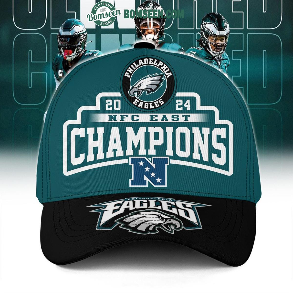 Philadelphia Eagles Fly Eagles Fly 2024 NFC East Champions Cap